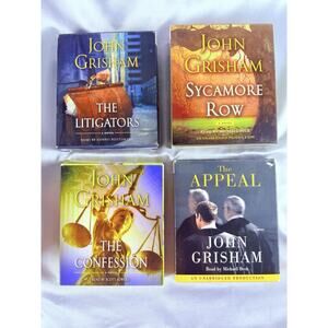 John Grisham Lot Of 4 Audiobooks The Appeal, The Confession, Scarecrow Row More